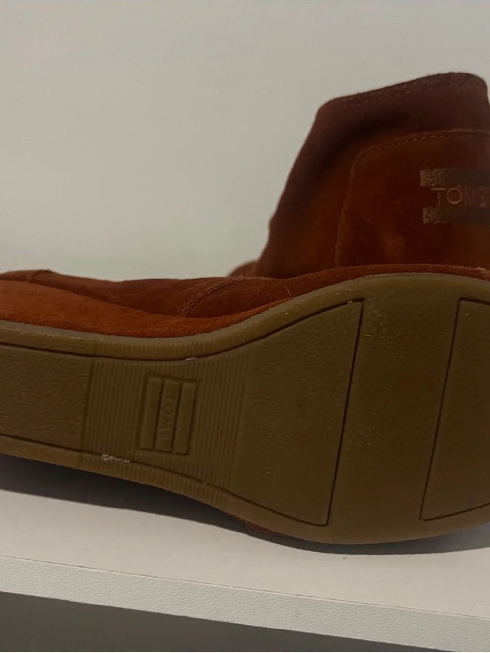 Toms Women's Chestnut Suede Lace-Up Ankle Booties
